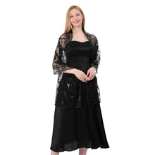 Load image into Gallery viewer, Black Sequin Shawl