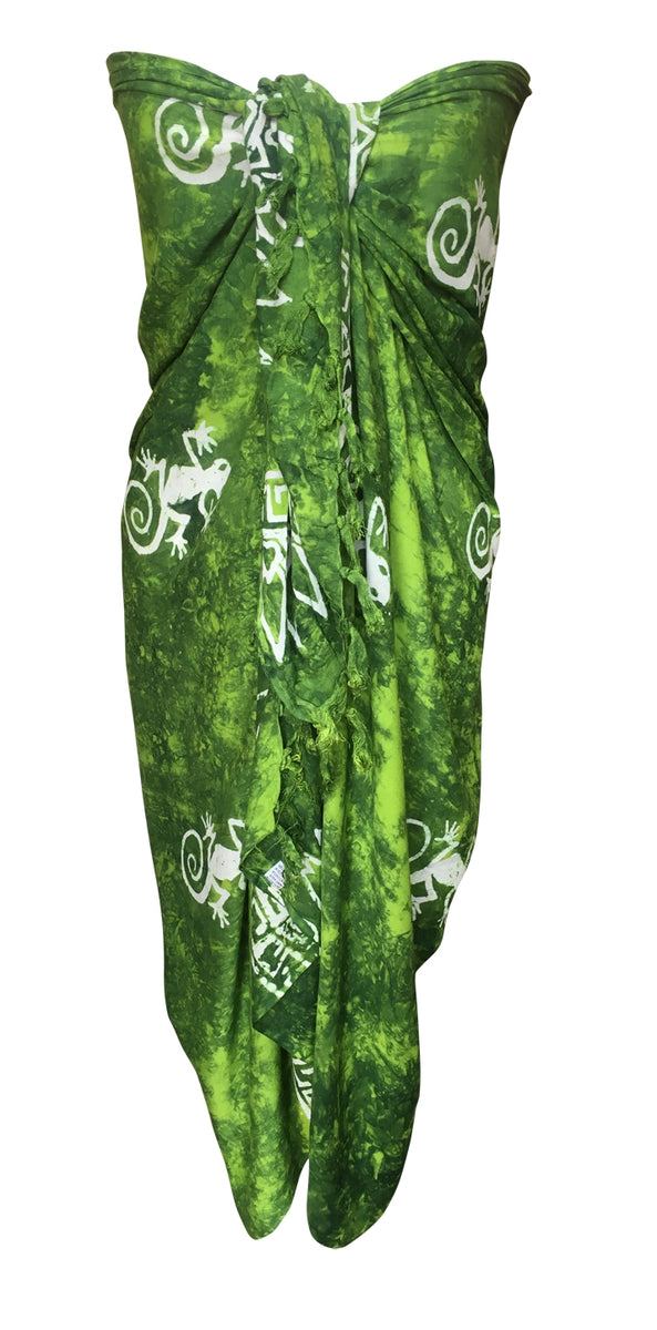 Reversible Sarong - Sila Duduk Green