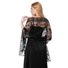 Load image into Gallery viewer, Black Sequin Shawl