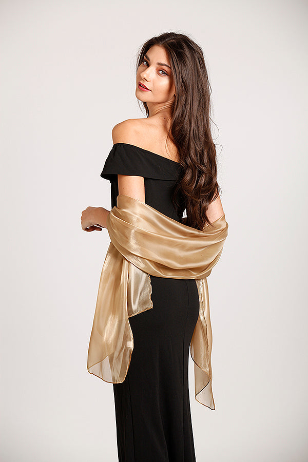 Iridescent Golden Taupe Wedding Shawl Pashmina Wrap Scarf Central Chic Iridescent Golden Taupe Wedding Shawl Pashmina Wrap Scarf Central Chic