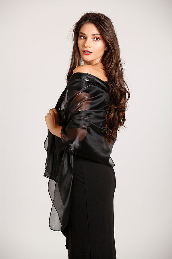Iridescent Black Shawl Central Chic Iridescent Black Shawl Central Chic