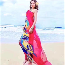 Load image into Gallery viewer, Pink Abstract Chiffon Sarong