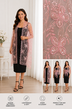 Load image into Gallery viewer, Sequin Butterfly Pashmina Shawl