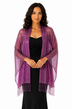 Load image into Gallery viewer, Champagne Gold Shimmer Shawl
