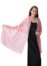 Load image into Gallery viewer, Pink Large Silky Shimmer Pashmina Shawl