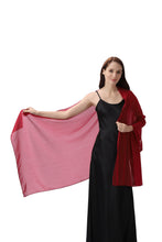 Load image into Gallery viewer, Red Large Silky Shimmer Pashmina Shawl