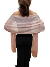 Load image into Gallery viewer, Champagne Gold Shimmer Shawl