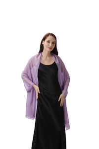 Lilac Large Silky Shimmer Pashmina Shawl