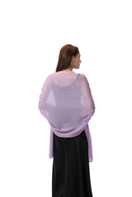Load image into Gallery viewer, Lilac Large Silky Shimmer Pashmina Shawl