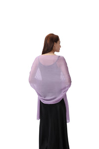 Lilac Large Silky Shimmer Pashmina Shawl