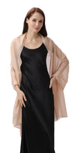 Load image into Gallery viewer, Mocha Large Silky Shimmer Pashmina Shawl