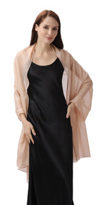 Mocha Large Silky Shimmer Pashmina Shawl