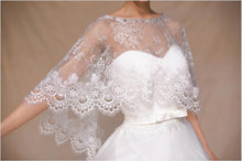 Load image into Gallery viewer, Lace Wedding Shawl Poncho Lace