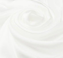 Load image into Gallery viewer, Large Silky White Satin Pashmina