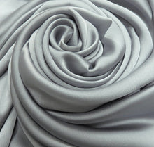 Load image into Gallery viewer, Large Silky Satin Dark Silver Pashmina