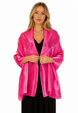 Load image into Gallery viewer, Hot Pink Silky Wedding Shawl