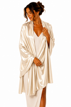 Load image into Gallery viewer, Large Silky Champagne Satin Pashmina