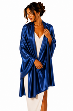 Load image into Gallery viewer, Large Silky Royal Blue Pashmina