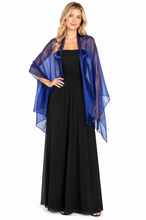 Load image into Gallery viewer, Navy Silky Wedding Shawl