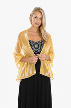 Load image into Gallery viewer, Silky Iridescent Golden Yellow Shawl