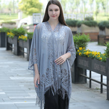 Load image into Gallery viewer, Grey Lace Kimono