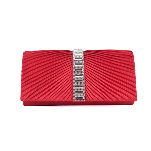 Red Satin Clutch