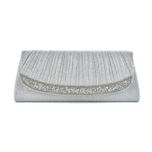 Load image into Gallery viewer, Silver Evening Clutch