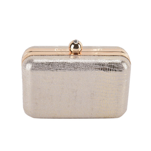 Hardcase Silver Clutch