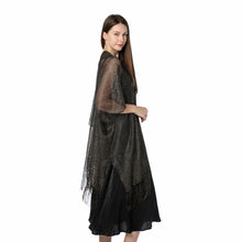 Load image into Gallery viewer, Black &amp; Gold Shimmer Cardigan Kimono