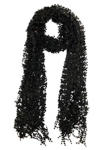 Black Sequin Scarf