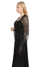 Load image into Gallery viewer, Black Sequin Scarf