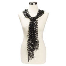 Load image into Gallery viewer, Black Sequin Scarf