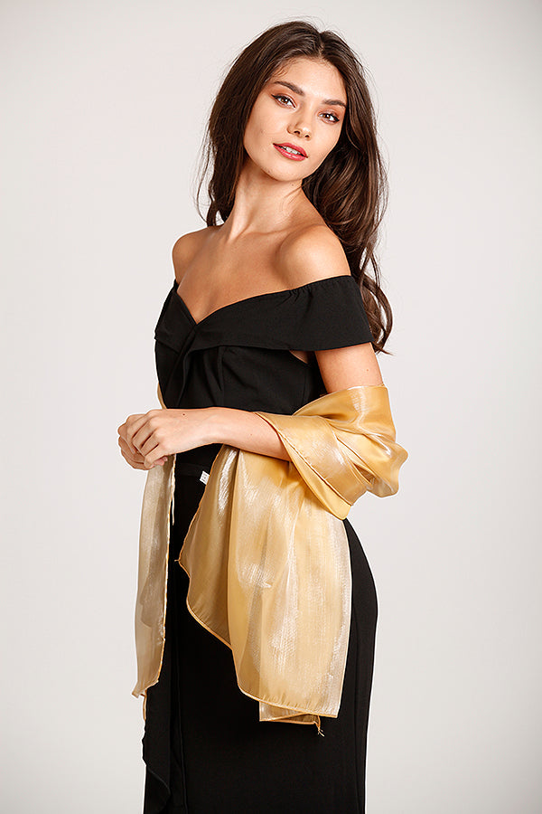 gold shawls for dresses Discover 20 wrap shawl and formal festive gold shawl ideas The shawls are made with shimmering metallic thread to ensure maximum sparkle and shine more beautifully under the light Gold Wedding Bridal Wraps Shawls