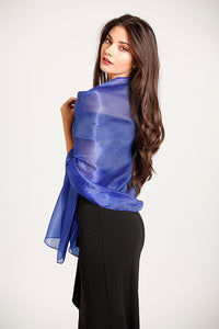 Central Chic Royal Blue Shawl for weddings and parties