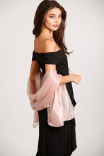 Load image into Gallery viewer, Iridescent Dusky Pink Pashmina Shawl
