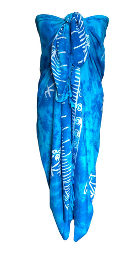 Large Light Blue Sarong Fair Trade 