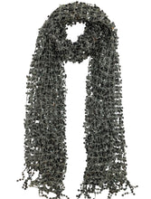 Load image into Gallery viewer, Grey Sequin Scarf