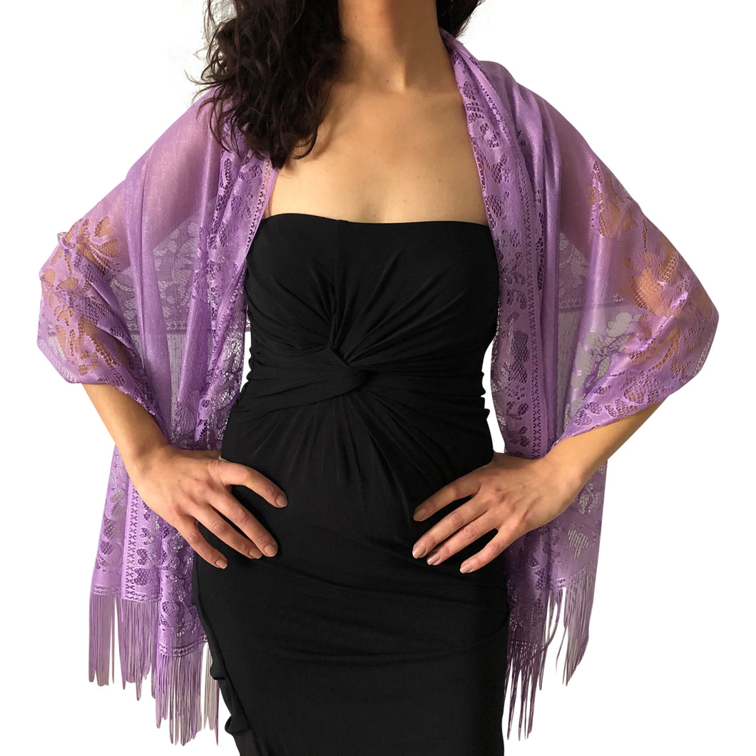 Purple Lace Pashmina