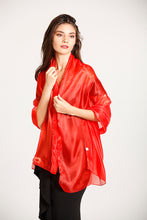 Load image into Gallery viewer, Central Chic scarlet red shawl for wedding and parties