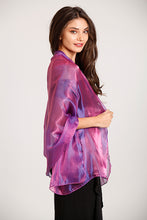 Load image into Gallery viewer, Royal Purple Iridescent Pashmina Wedding Wrap Scarf