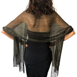 Black & Gold Shimmer Shawl