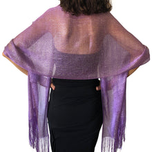 Load image into Gallery viewer, Purple Shimmer Shawl