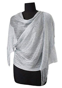 Light Silver Shimmer Shawl