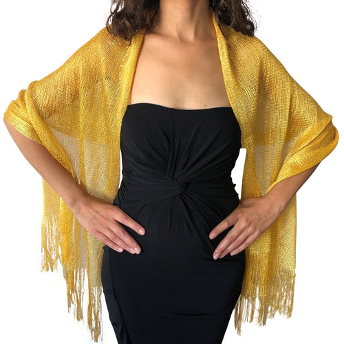 Yellow Gold Shimmer Shawl