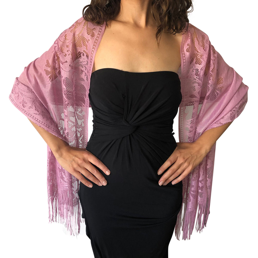 Lavender Lace Pashmina
