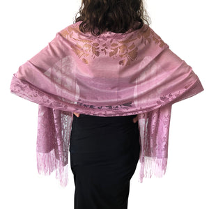 Lavender Lace Pashmina