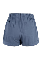 Load image into Gallery viewer, Womens Linen Feel Blue Shorts