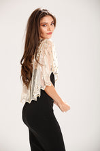 Load image into Gallery viewer, Champagne Gold 1920s Sequin Capelet