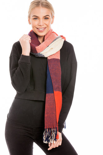 Multicoloured Tartan Scarf