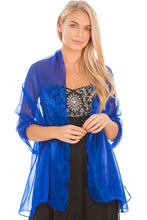 Load image into Gallery viewer, Central Chic Royal Blue Shawl for weddings and parties
